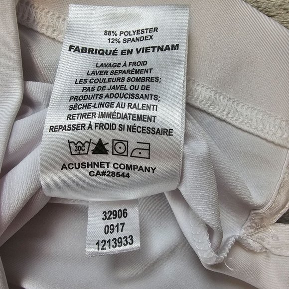 FootJoy Golf Polo Men's Large White CPG Monogram Embroidered Sombrero on Sleeve‎ - Picture 9 of 9